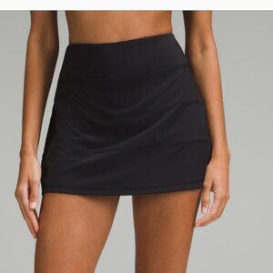 Pace Rival Mid-Rise Tennis Skirt. Black Size 8.NWT